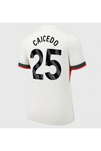 Fotbalové Dres Chelsea Moises Caicedo #25 Dámské Venkovní Oblečení 2025-26 Krátký Rukáv